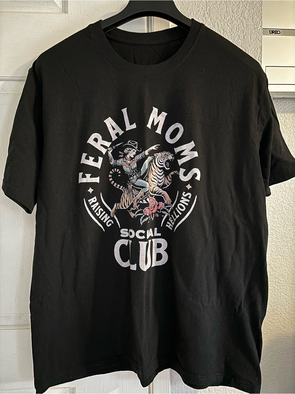 Feral Moms Social Club Graphic Tee - Black Size 1/2X NEW